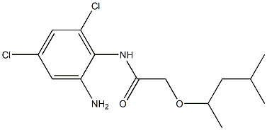 N-(2-amino-4,6-dichlorophenyl)-2-[(4-methylpentan-2-yl)oxy]acetamide Struktur