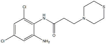 N-(2-amino-4,6-dichlorophenyl)-3-(thiomorpholin-4-yl)propanamide