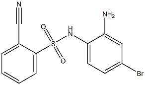 N-(2-amino-4-bromophenyl)-2-cyanobenzene-1-sulfonamide Structure
