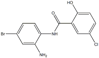 N-(2-amino-4-bromophenyl)-5-chloro-2-hydroxybenzamide 结构式