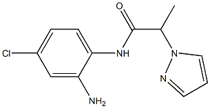 N-(2-amino-4-chlorophenyl)-2-(1H-pyrazol-1-yl)propanamide Struktur