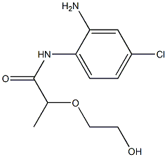 N-(2-amino-4-chlorophenyl)-2-(2-hydroxyethoxy)propanamide 化学構造式