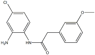 N-(2-amino-4-chlorophenyl)-2-(3-methoxyphenyl)acetamide,,结构式