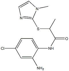  N-(2-amino-4-chlorophenyl)-2-[(1-methyl-1H-imidazol-2-yl)sulfanyl]propanamide