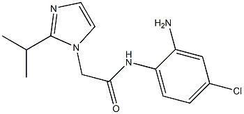 N-(2-amino-4-chlorophenyl)-2-[2-(propan-2-yl)-1H-imidazol-1-yl]acetamide 结构式