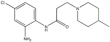 N-(2-amino-4-chlorophenyl)-3-(4-methylpiperidin-1-yl)propanamide,,结构式