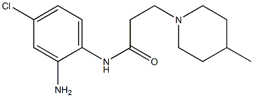 N-(2-amino-4-chlorophenyl)-3-(4-methylpiperidin-1-yl)propanamide Struktur