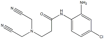 N-(2-amino-4-chlorophenyl)-3-[bis(cyanomethyl)amino]propanamide 结构式