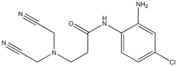 N-(2-amino-4-chlorophenyl)-3-[bis(cyanomethyl)amino]propanamide Structure