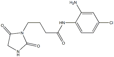 N-(2-amino-4-chlorophenyl)-4-(2,5-dioxoimidazolidin-1-yl)butanamide 结构式