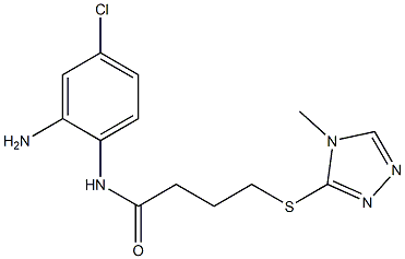 N-(2-amino-4-chlorophenyl)-4-[(4-methyl-4H-1,2,4-triazol-3-yl)sulfanyl]butanamide