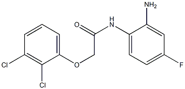 N-(2-amino-4-fluorophenyl)-2-(2,3-dichlorophenoxy)acetamide Struktur