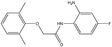 N-(2-amino-4-fluorophenyl)-2-(2,6-dimethylphenoxy)acetamide Struktur