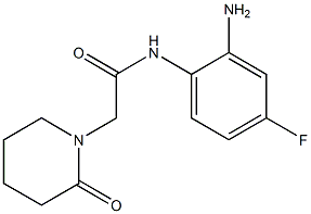 N-(2-amino-4-fluorophenyl)-2-(2-oxopiperidin-1-yl)acetamide Struktur