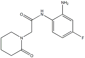 N-(2-amino-4-fluorophenyl)-2-(2-oxopiperidin-1-yl)acetamide 结构式