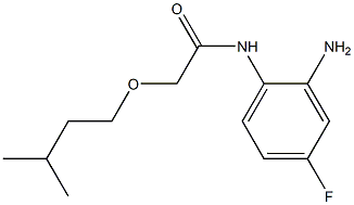 N-(2-amino-4-fluorophenyl)-2-(3-methylbutoxy)acetamide Structure