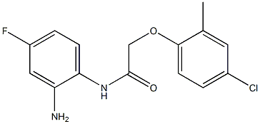 N-(2-amino-4-fluorophenyl)-2-(4-chloro-2-methylphenoxy)acetamide 结构式