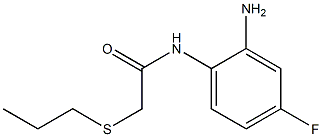 N-(2-amino-4-fluorophenyl)-2-(propylsulfanyl)acetamide Struktur