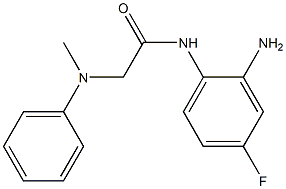 N-(2-amino-4-fluorophenyl)-2-[methyl(phenyl)amino]acetamide Structure