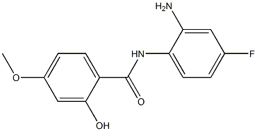 N-(2-amino-4-fluorophenyl)-2-hydroxy-4-methoxybenzamide,,结构式