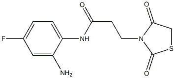 N-(2-amino-4-fluorophenyl)-3-(2,4-dioxo-1,3-thiazolidin-3-yl)propanamide