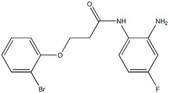 N-(2-amino-4-fluorophenyl)-3-(2-bromophenoxy)propanamide