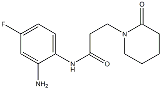 N-(2-amino-4-fluorophenyl)-3-(2-oxopiperidin-1-yl)propanamide 结构式