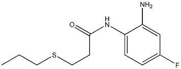 N-(2-amino-4-fluorophenyl)-3-(propylsulfanyl)propanamide Structure