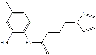 N-(2-amino-4-fluorophenyl)-4-(1H-pyrazol-1-yl)butanamide Structure