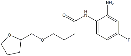 N-(2-amino-4-fluorophenyl)-4-(oxolan-2-ylmethoxy)butanamide 结构式