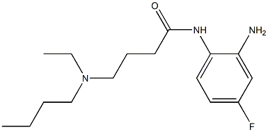 N-(2-amino-4-fluorophenyl)-4-[butyl(ethyl)amino]butanamide Struktur