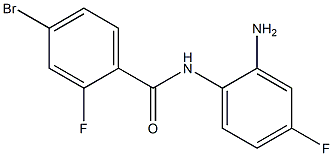 N-(2-amino-4-fluorophenyl)-4-bromo-2-fluorobenzamide Struktur