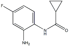 N-(2-amino-4-fluorophenyl)cyclopropanecarboxamide 化学構造式