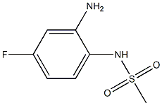 N-(2-amino-4-fluorophenyl)methanesulfonamide Struktur