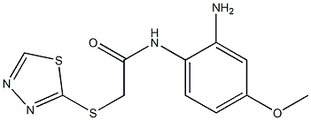 N-(2-amino-4-methoxyphenyl)-2-(1,3,4-thiadiazol-2-ylsulfanyl)acetamide