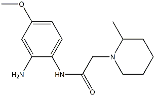 N-(2-amino-4-methoxyphenyl)-2-(2-methylpiperidin-1-yl)acetamide Structure