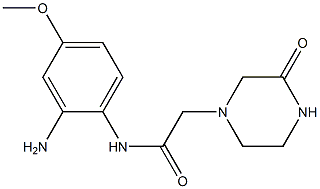 N-(2-amino-4-methoxyphenyl)-2-(3-oxopiperazin-1-yl)acetamide Struktur