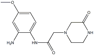 N-(2-amino-4-methoxyphenyl)-2-(3-oxopiperazin-1-yl)acetamide 化学構造式