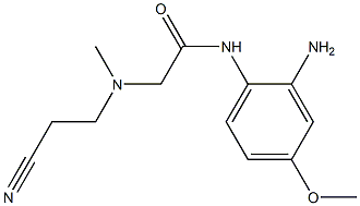 N-(2-amino-4-methoxyphenyl)-2-[(2-cyanoethyl)(methyl)amino]acetamide Structure