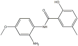 N-(2-amino-4-methoxyphenyl)-2-hydroxy-5-methylbenzamide Struktur