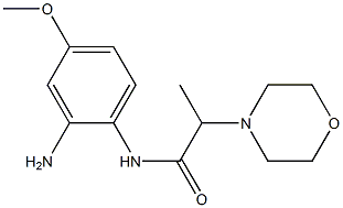 N-(2-amino-4-methoxyphenyl)-2-morpholin-4-ylpropanamide Struktur