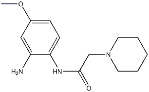 N-(2-amino-4-methoxyphenyl)-2-piperidin-1-ylacetamide,,结构式