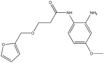 N-(2-amino-4-methoxyphenyl)-3-(2-furylmethoxy)propanamide Structure