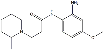 N-(2-amino-4-methoxyphenyl)-3-(2-methylpiperidin-1-yl)propanamide 化学構造式
