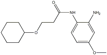 N-(2-amino-4-methoxyphenyl)-3-(cyclohexyloxy)propanamide Struktur