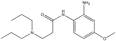 N-(2-amino-4-methoxyphenyl)-3-(dipropylamino)propanamide Struktur