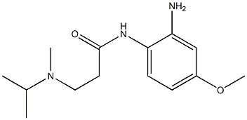 N-(2-amino-4-methoxyphenyl)-3-[isopropyl(methyl)amino]propanamide Structure