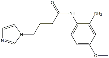 N-(2-amino-4-methoxyphenyl)-4-(1H-imidazol-1-yl)butanamide,,结构式