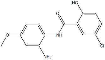 N-(2-amino-4-methoxyphenyl)-5-chloro-2-hydroxybenzamide 化学構造式