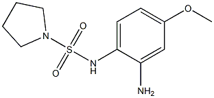 N-(2-amino-4-methoxyphenyl)pyrrolidine-1-sulfonamide 结构式